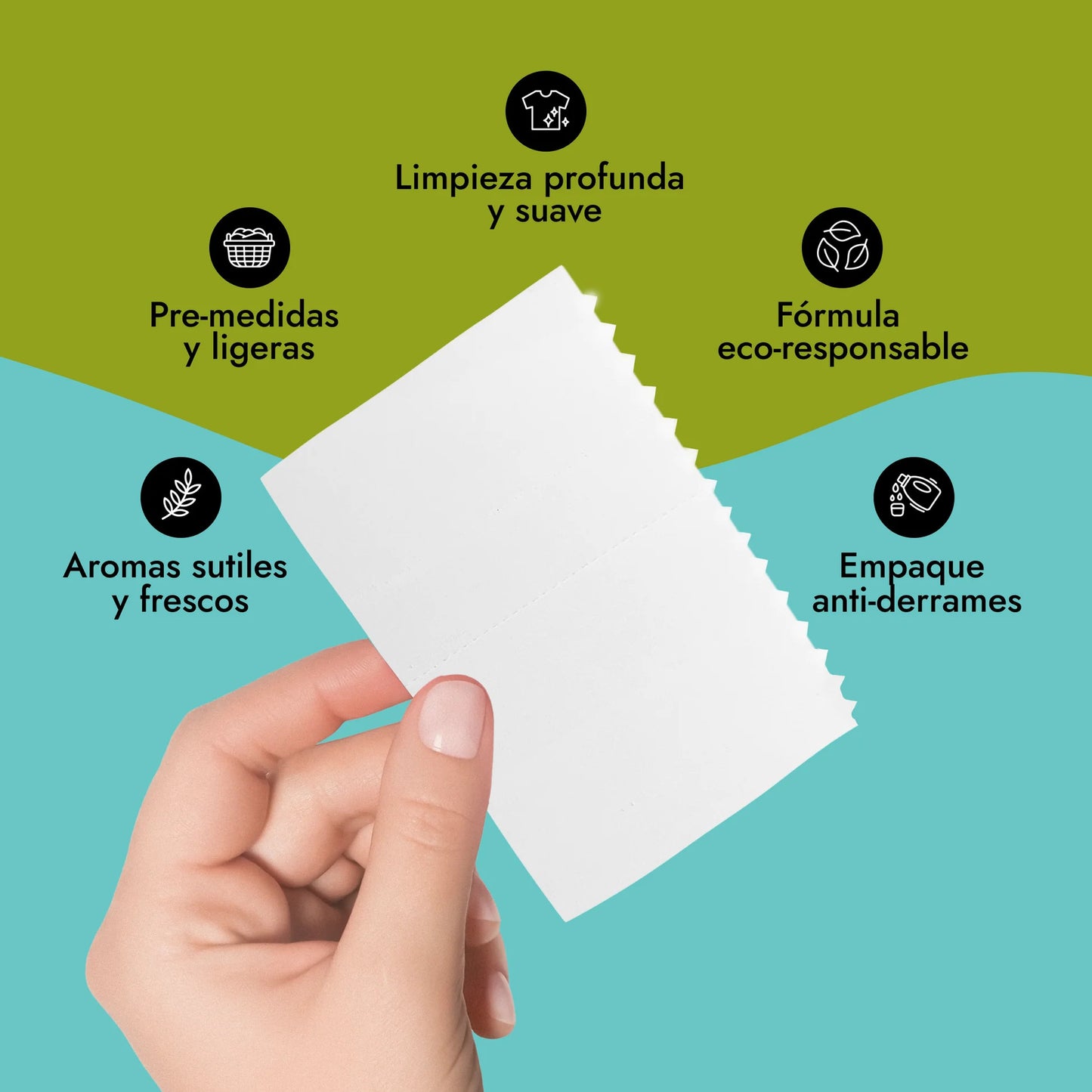 Detergente en láminas